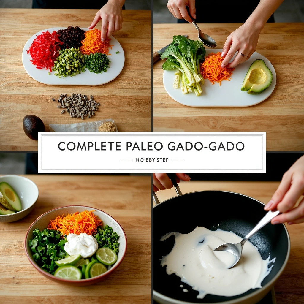 Complete Paleo Gado-Gado preparation